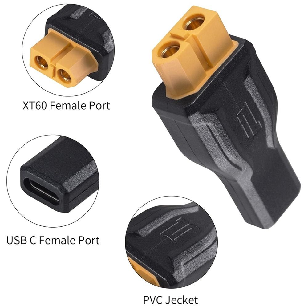 5525 7450 USB C إلى XT60 محول  - مراجعة Ac Outdoor Power وسعره