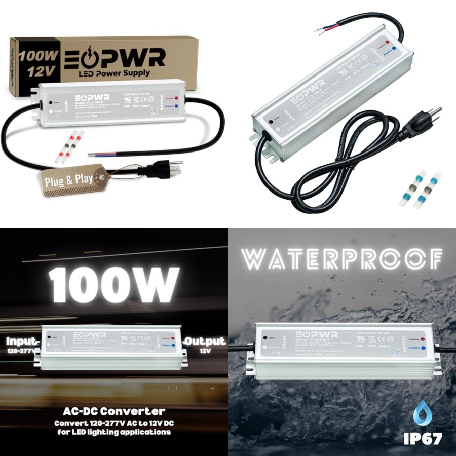 محول طاقة LED مقاوم للماء IP67 - مراجعة Ac Outdoor Power وسعره